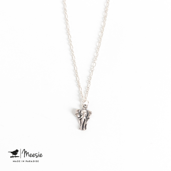 Ketting: Shortie Olifant bedel zilver - 3 stuks Ketting: Shortie Olifant bedel zilver - 3 stuks